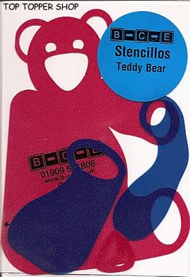 STENCILLO TEDDY BEAR Card Making Template