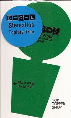 STENCILLO TOPIARY TREE Card Making Template
