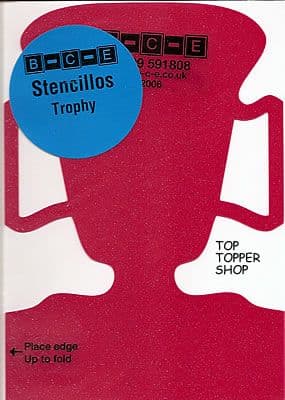 STENCILLO TROPHY Card Making Template