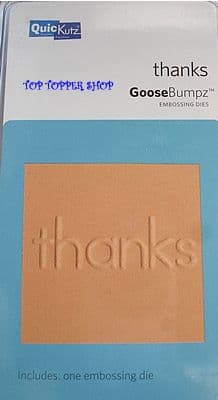 THANKS QUICKUTZ GOOSEBUMPZ EMBOSSING DIE GB-030