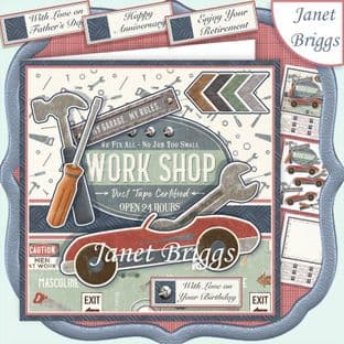 THE WORKSHOP 7.5 Decoupage Card Kit digital download