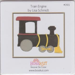 TRANSPORT BOSS KUT CUTTING DIE - TRAIN ENGINE 0911