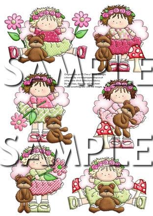 Woodland Fairies Exclusive Clipart Printed Sheet