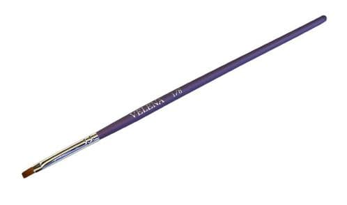 VELENA Synthetic brush Premium Wood violet Nail art collection 1/8 SF (design) flat narrowed