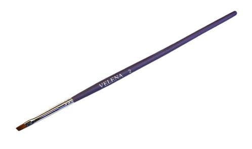 VELENA Synthetic brush Premium Wood violet Nail art collection 2 SF (design) flat oblique