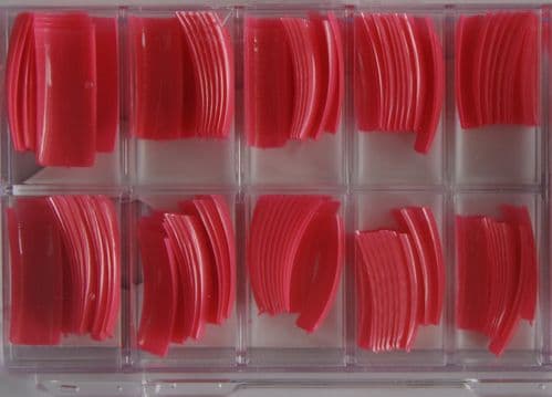 TIPS de color rosa rjo (100 unidades)