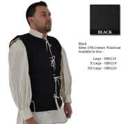15th Century Waistcoat - Wool / Linen - 2 Colours