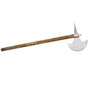 Barbarian Battle Axe With Studded Handle