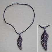 Brown Leaf Necklace