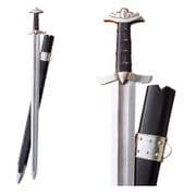 Damascus Viking Sword & Scabbard