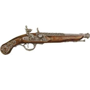 English Flintlock Pistol 18th C - Steel