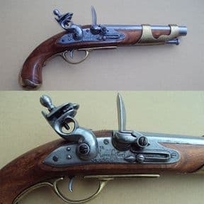 French Cavalry Flintlock Pistol 1800