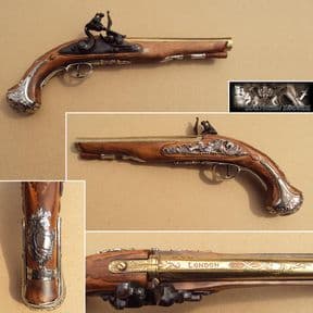 George Washington Flintlock Pistol 18th Century