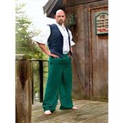 Green Cotton Pirate Pants