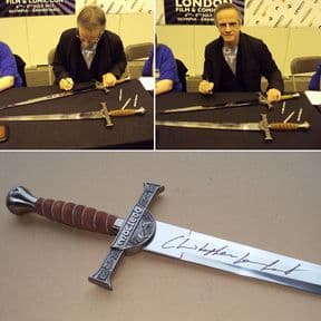 Highlander Connor Macleod Sword - Signed On The Blade By  Christopher Lambert.