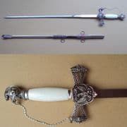 Hospitaller Knights White Sword of St. John With Sheath