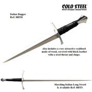 Italian Long Sword Companion Dagger 1350 to 1650