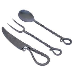 Medieval Iron Cutlery Set