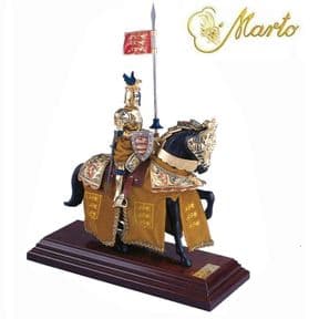 Miniature King Richard The Lionheart On Horseback