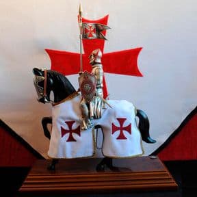 Miniature Templar Knight On Horseback