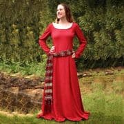 Red Cotehardie With Red & Gold Sash
