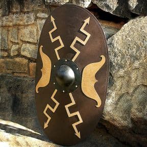 Roman Wooden Oval Shield