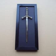Scottish Claymore Letter Opener Framed Wall Display