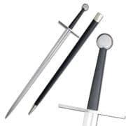 Tinker Bastard Sword With Fuller & Scabbard -Sharp Blade