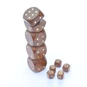 Wooden Dice With Dice Tower Box