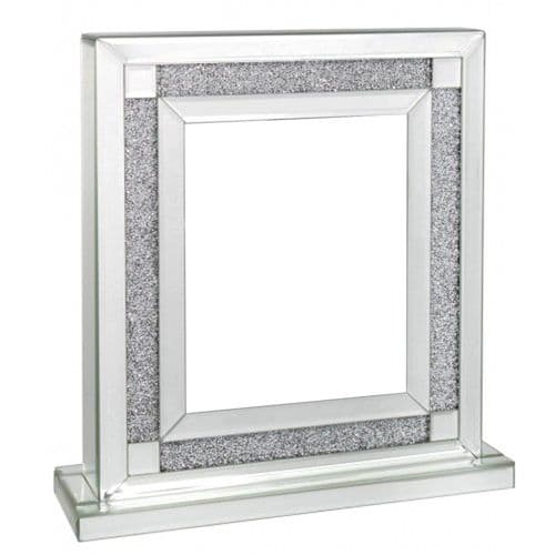 8in x 10in Premium Crushed Diamonds Milano Mirror Box Photo Frame