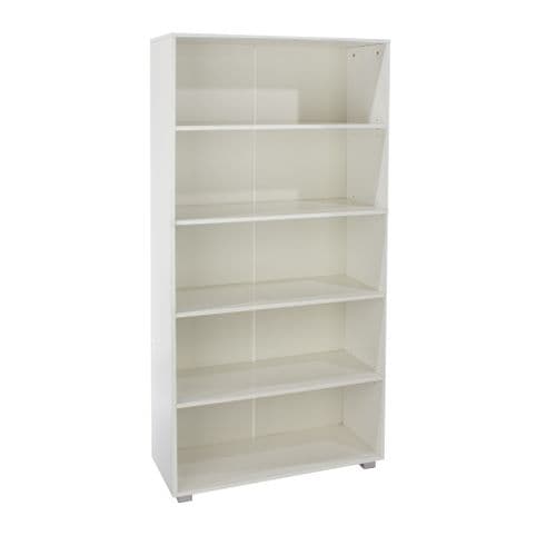 Libra White Gloss Tall Bookcase