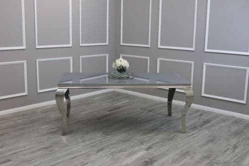 Louis Grey Glass 180cms Dining Table