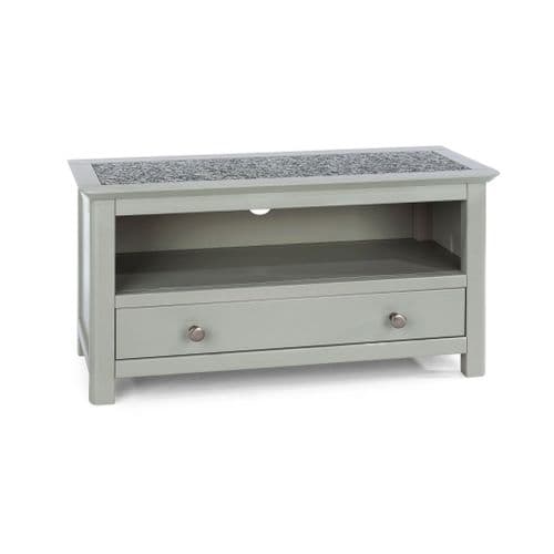 Porth Grey One Drawer TV Cabinet