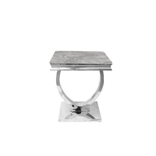 SALE Pair Of  Arianna Marble Lamp Tables- available in grey or white