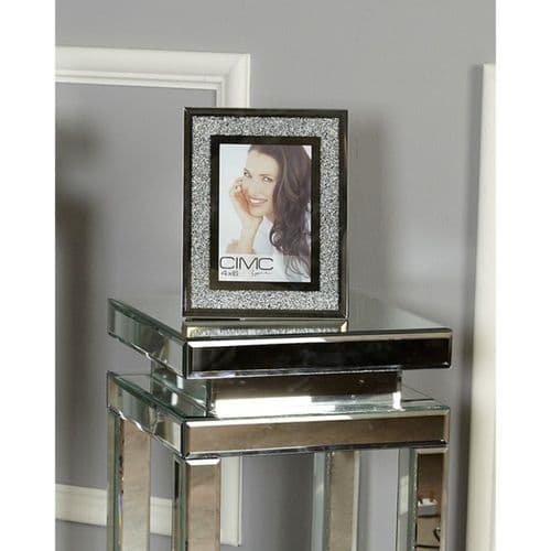 Set Of Four  4in x 6in Crushed Diamond Photo Frames