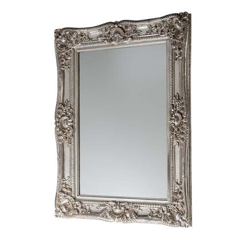 Silver 90cms x 120cms French Style Ornate Wall Mirror