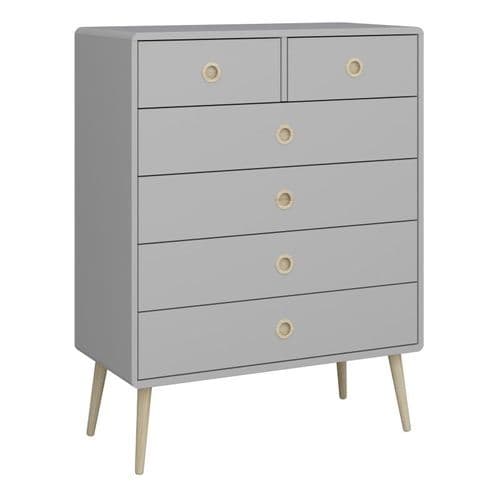 Stockholm  Grey Six Drawer Chest Of Drawers