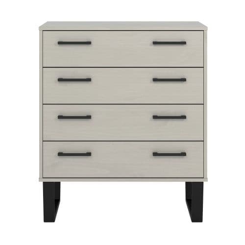 Texas Grey Industrial Style Four Drawer Chest